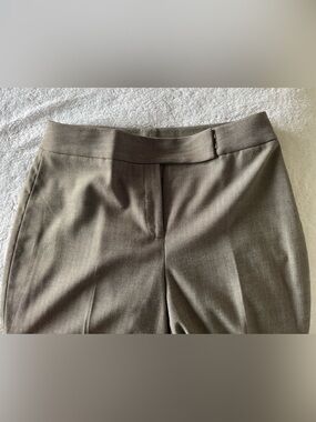 Tahari Classic Tailored Dress Pants in Olive Brown